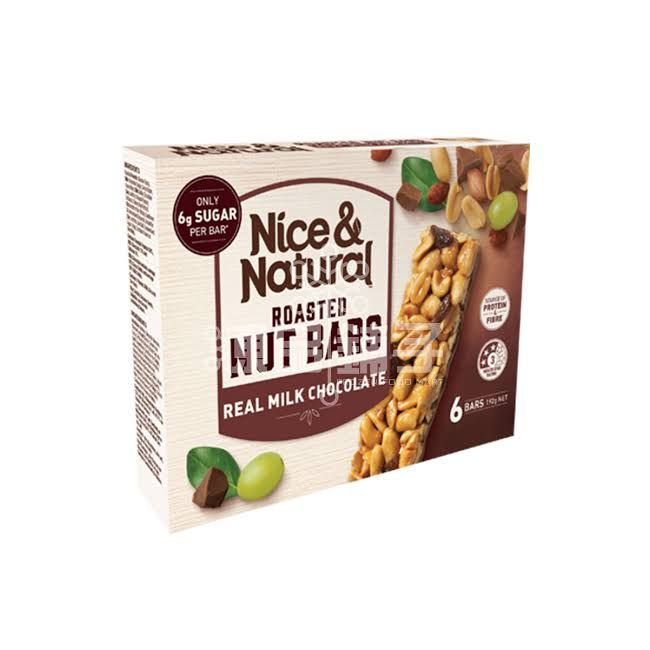 Nice & Natural Roasted Nut Bar Milk Chocolate